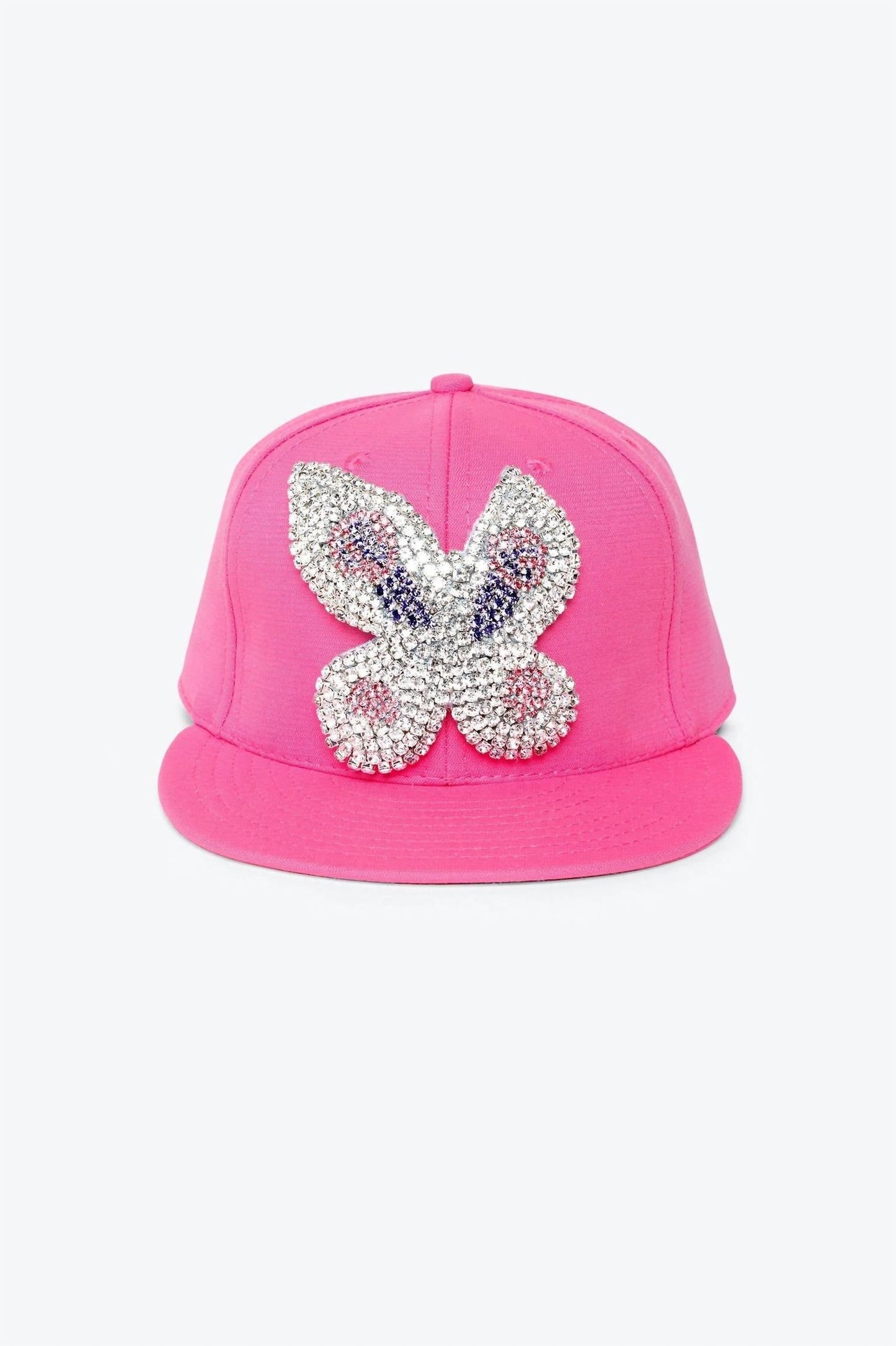 Damen Crystal Schmetterling Enganliegende Kappe