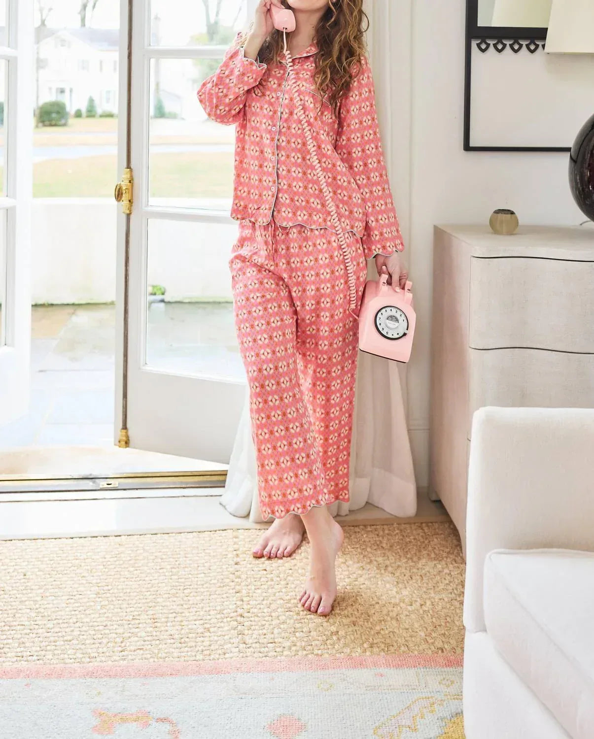 Pyjama-Langset mit Wellenkante