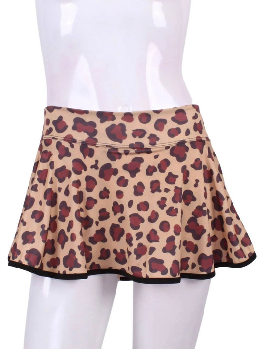 Women's Leopard Love O Tennis Skirt