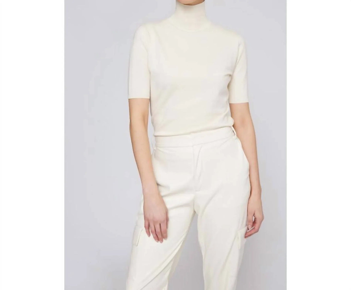 3/4 Modal Turtleneck Top
