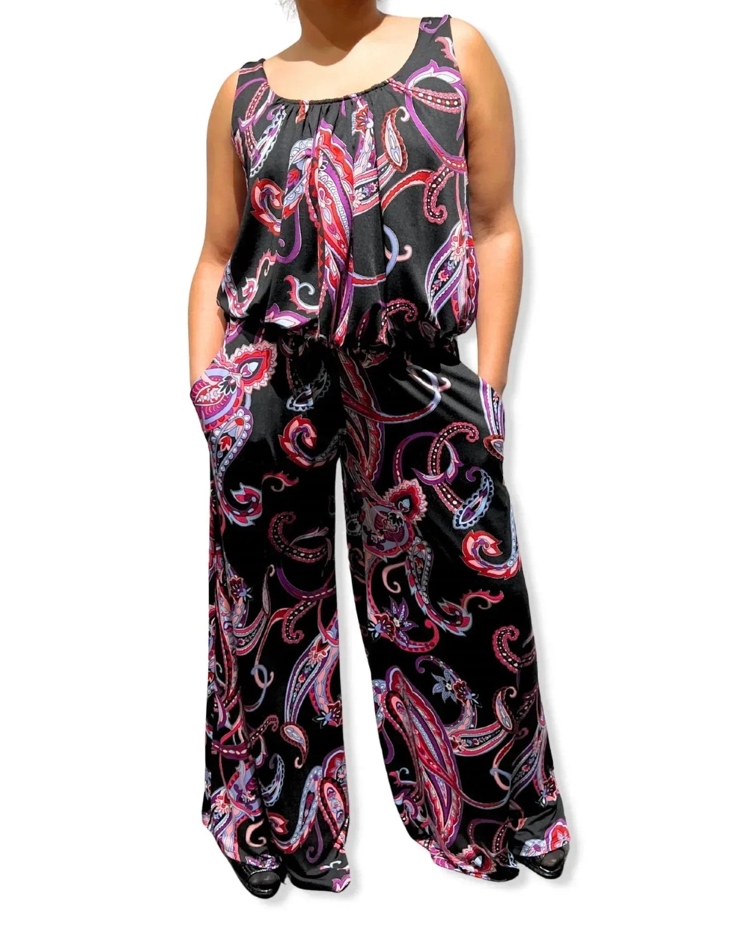 Scoop Neck Tank Jumpsuit