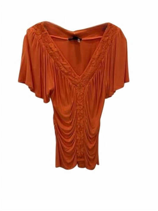Women Floral Lace Drapey Blouse