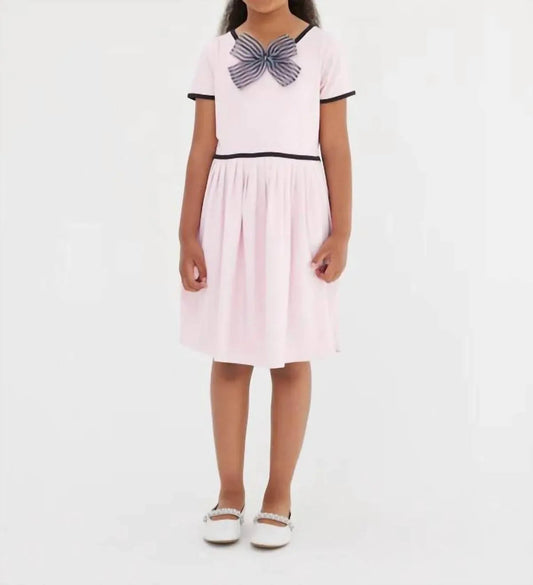 Bow Front Pink Dress