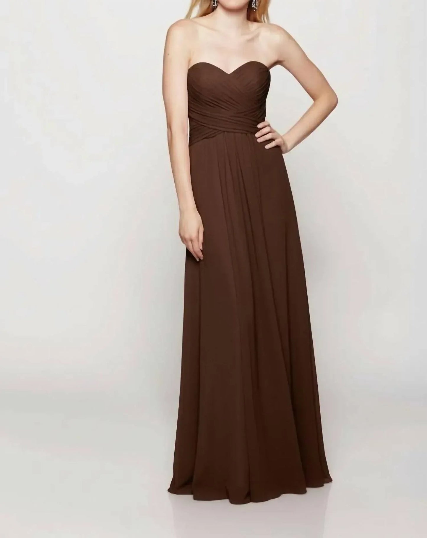 Serenity Drape Strapless Gown