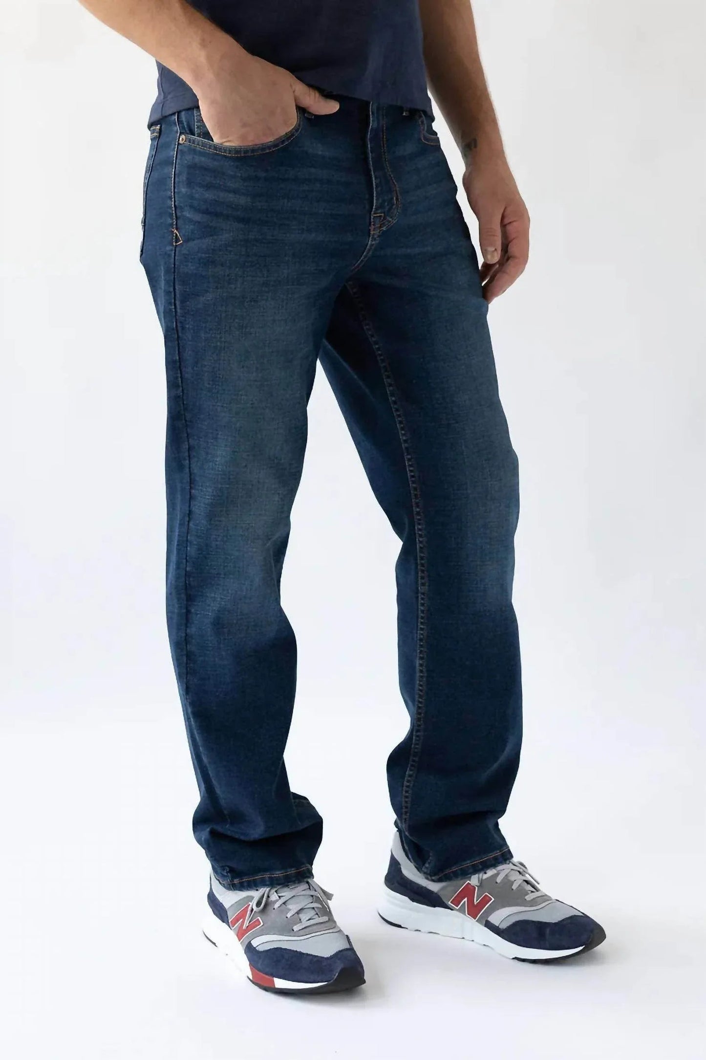 Relaxed Straight Leg Jeans