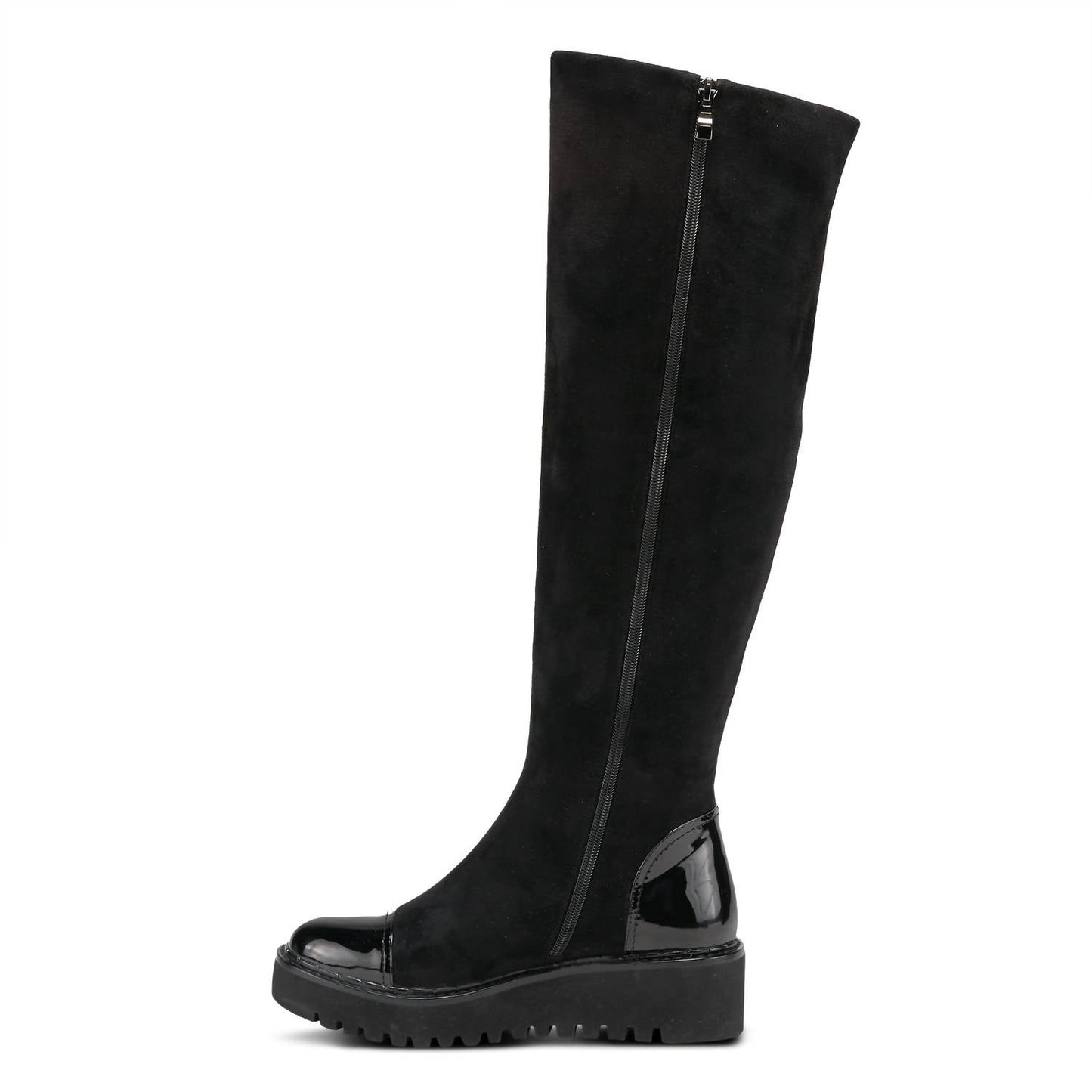 Quappa kniehohe Plateau-Stiefel für Damen