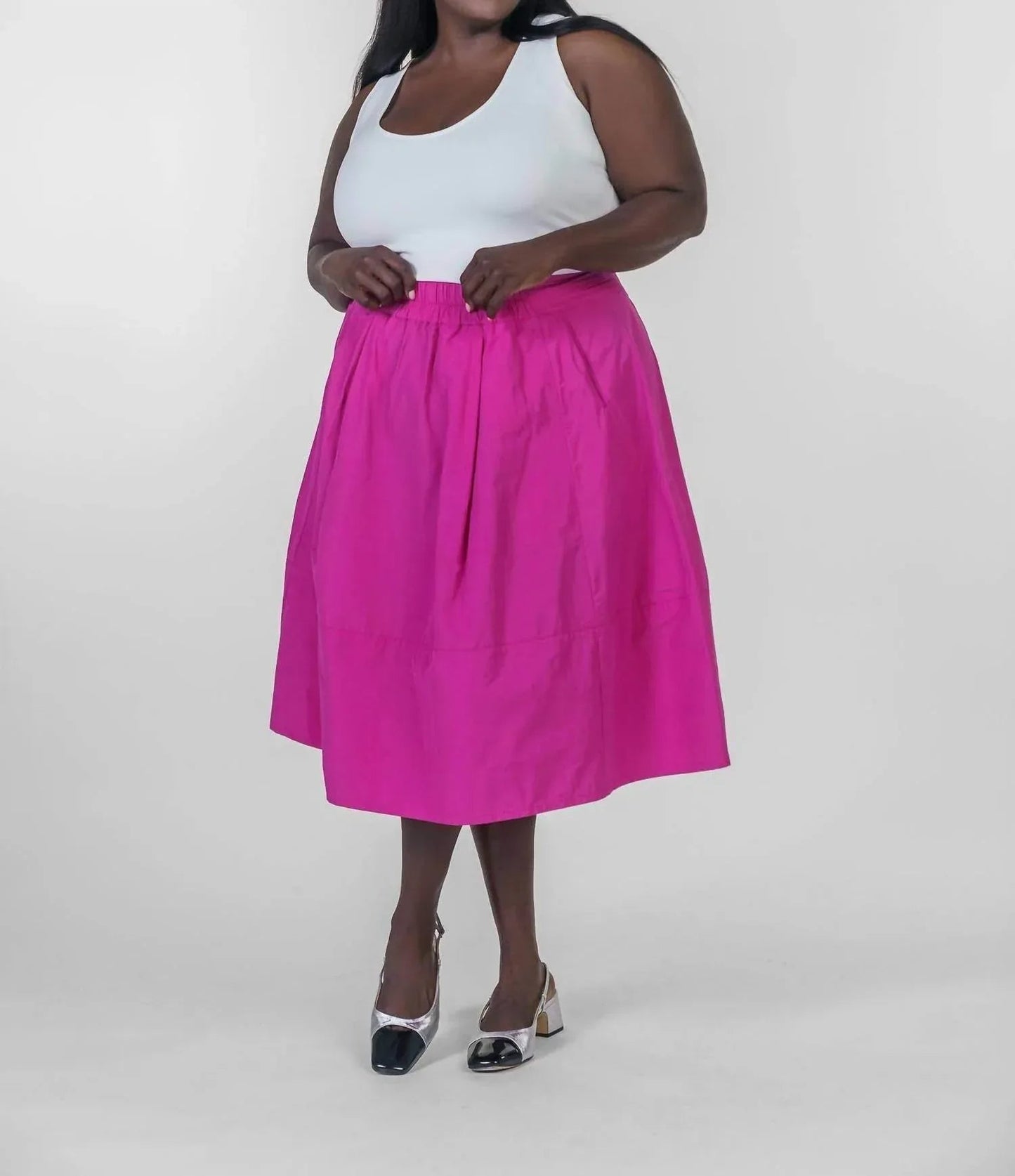 Fukkura Poplin Skirt - Plus