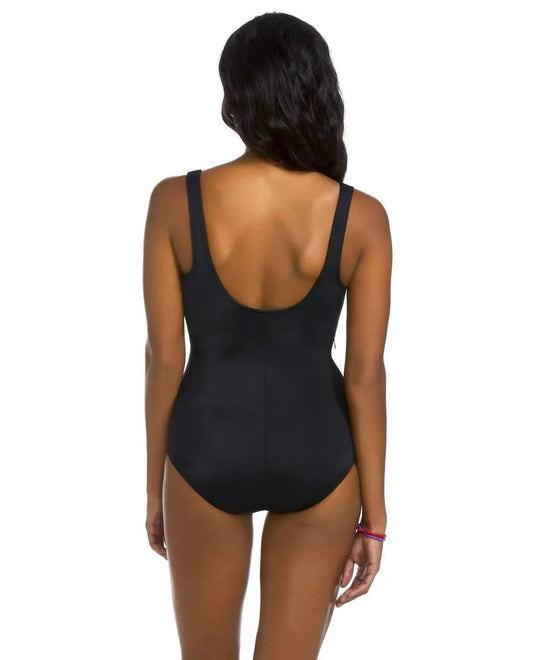 Dimension Chlorine Resistant Square Neck One Piece