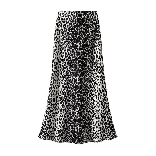 Women's Maxi Skirt With Elastic Waistband And Invisible Zipper