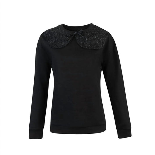 Women's French Terry Sequin Collar Sweatshirt