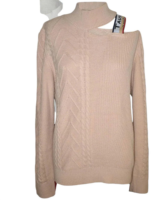 Women's Victorian Cut Out Shoulder Sweater