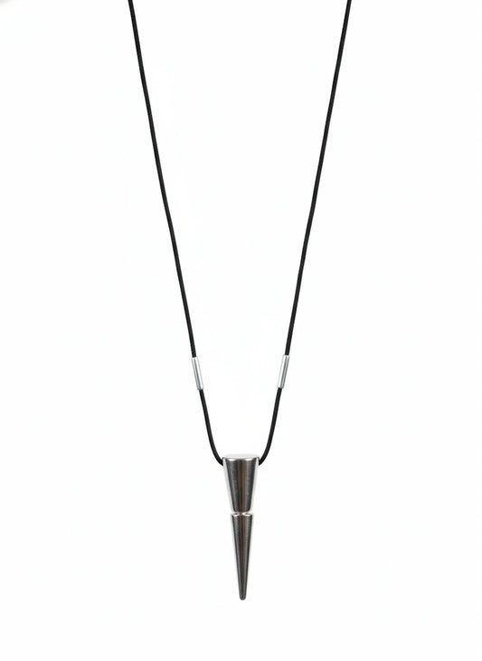 Women's Rosal Cord Necklace With 2-piece Dripped Triangle Pendant