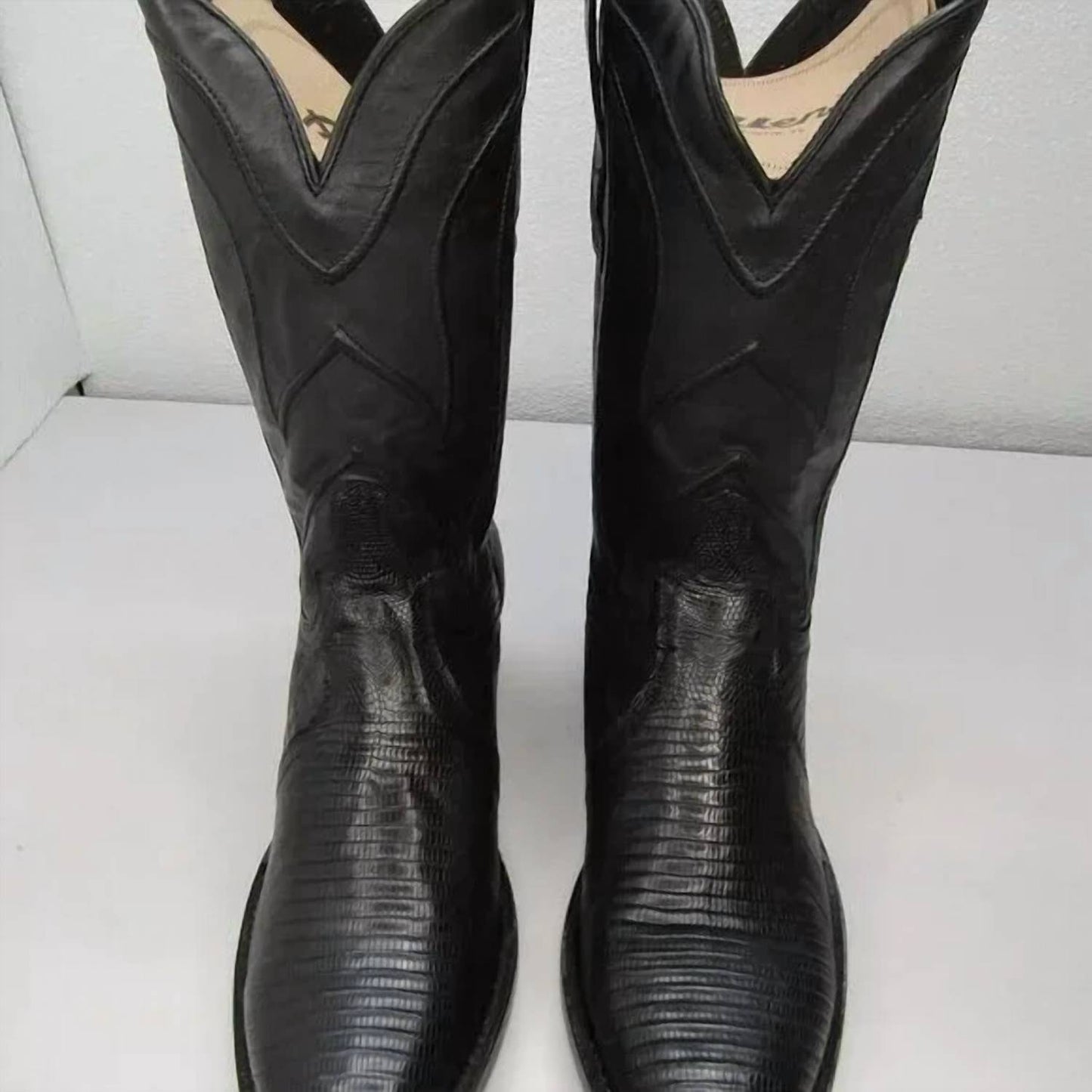 Herren Teju-Eidechsen-Cowboystiefel – Weit