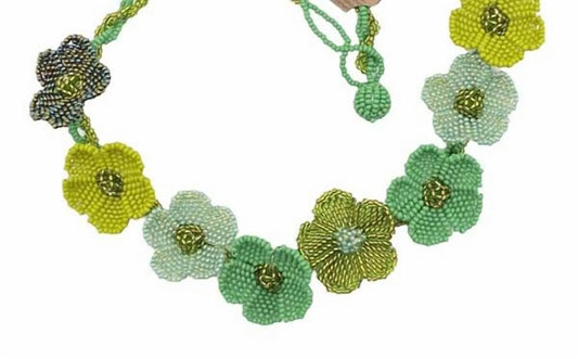 Women's Tiny Hand Beaded Necklace