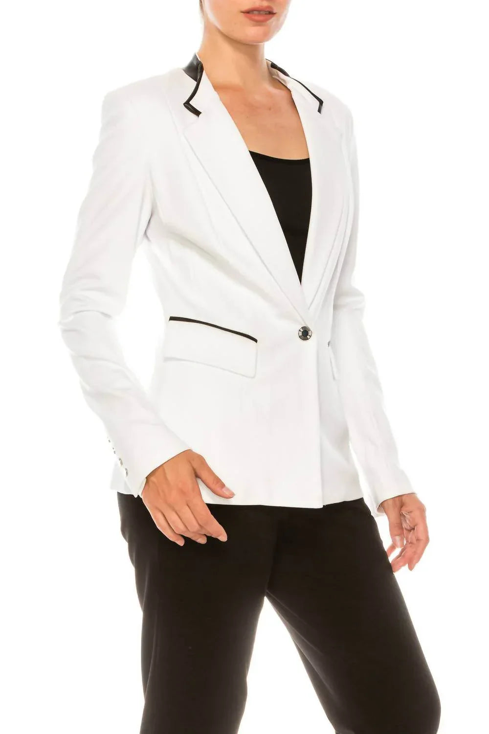 Langärmliger Blazer mit Knopfleiste