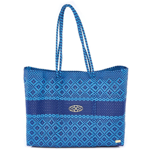Women's Travel Handmade Aztec Stripe Tote Bag With Clutch