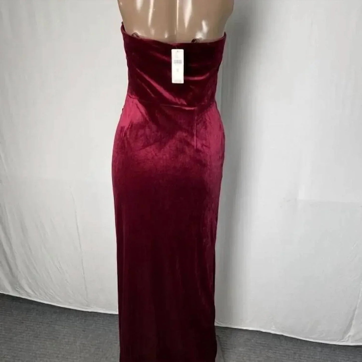 Damen Maxikleid Luella aus Samt, trägerlos
