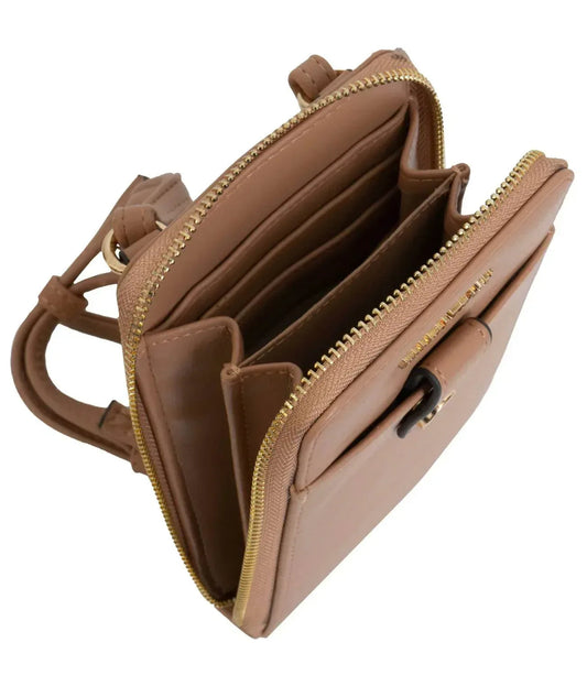 Women's Smooth Vachetta Phone Case & Wallet Bag