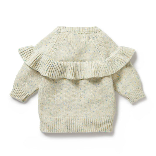 Gestrickter Rüschenpullover für Kinder