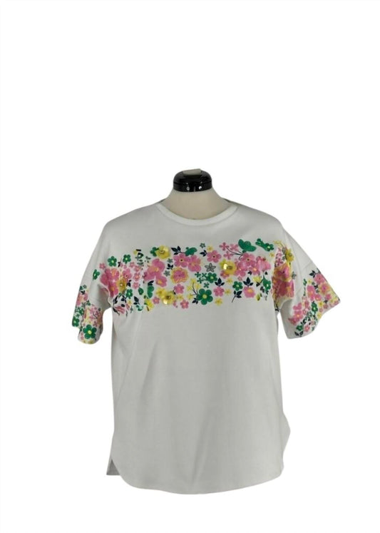 Women's Embroidered Short Sleeve Top