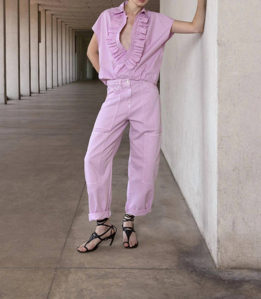 Cropped Jeans im Utility-Stil