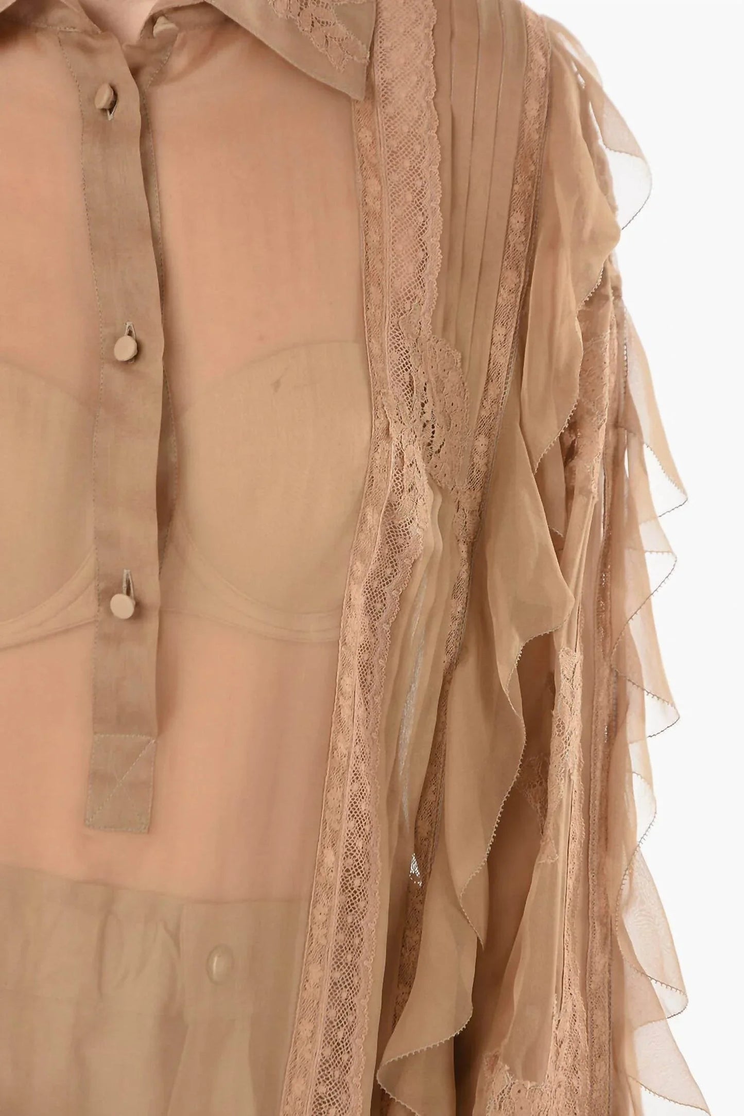 Silk Layered Embroidered Shirt
