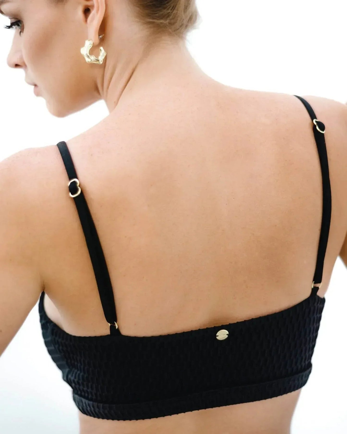 Midnight Surf Bikini Top Retro Surf Chic & Eco Finish
