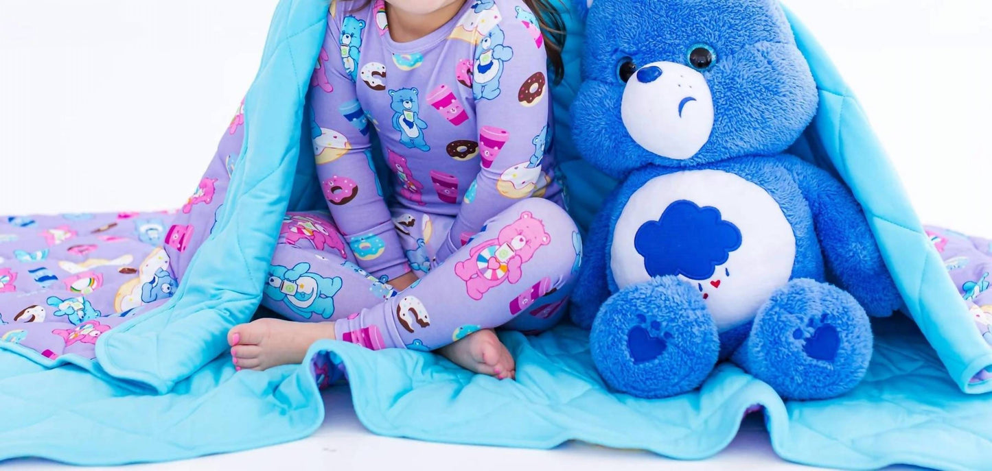 Glücksbärchis Donuts Und Kaffee Baby-Vogel-Quilt