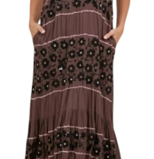 Charlotte Midikleid mit Spaghettiträgern