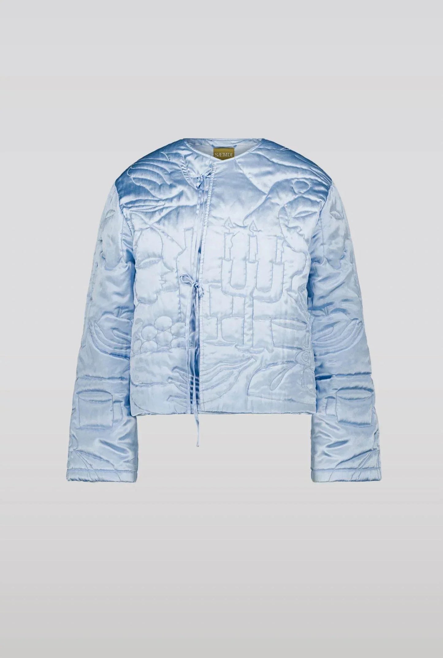 Gesteppte Stickjacke