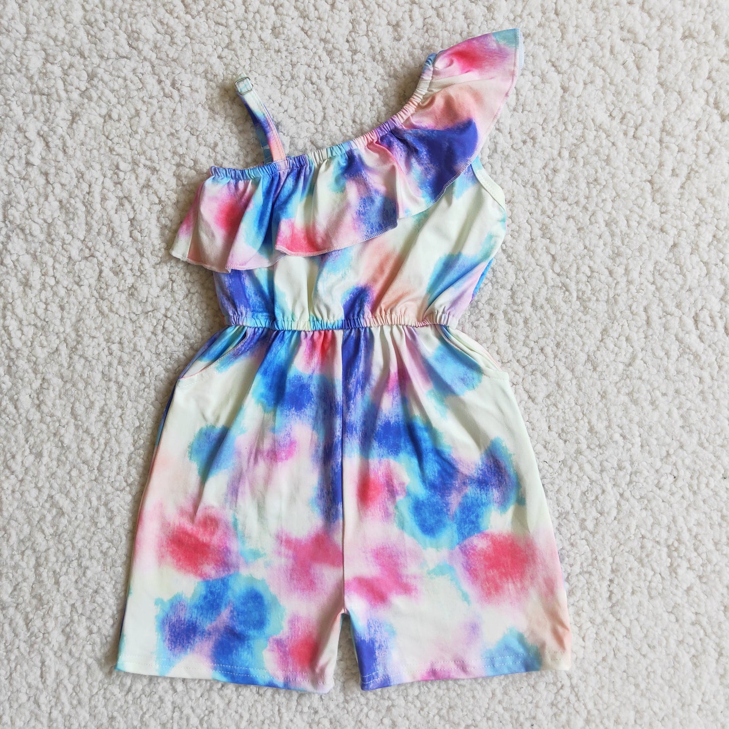 Mädchen Tie-Dye-Jumpsuit