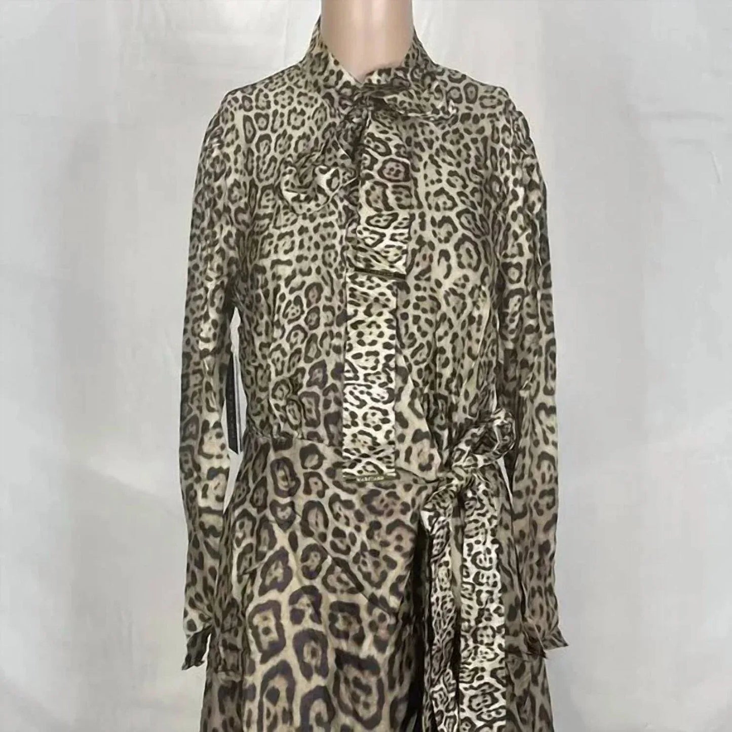 Bedrucktes Satinkleid