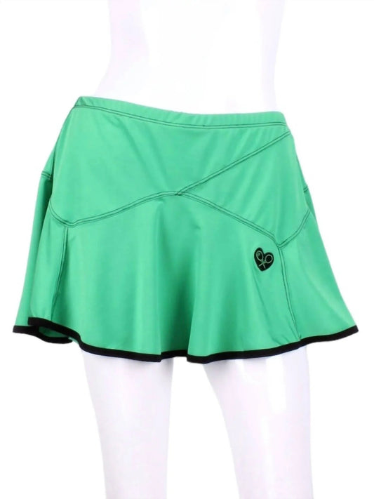 Women's Tennis Skirt With Black Trim