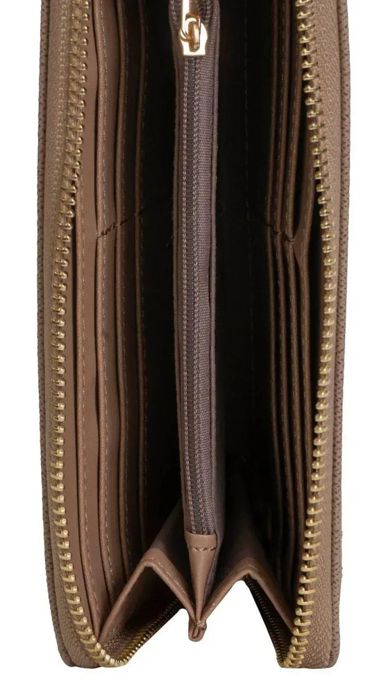 Women's Saffiano Zip Around Wristlet Wallet