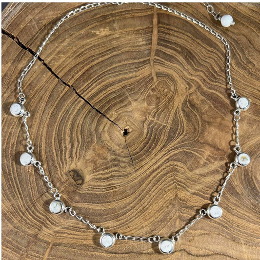 Women's Howlite Station Necklace