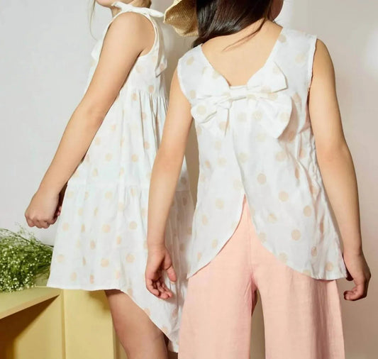 Glitzer-Tupfenkleid für Mädchen