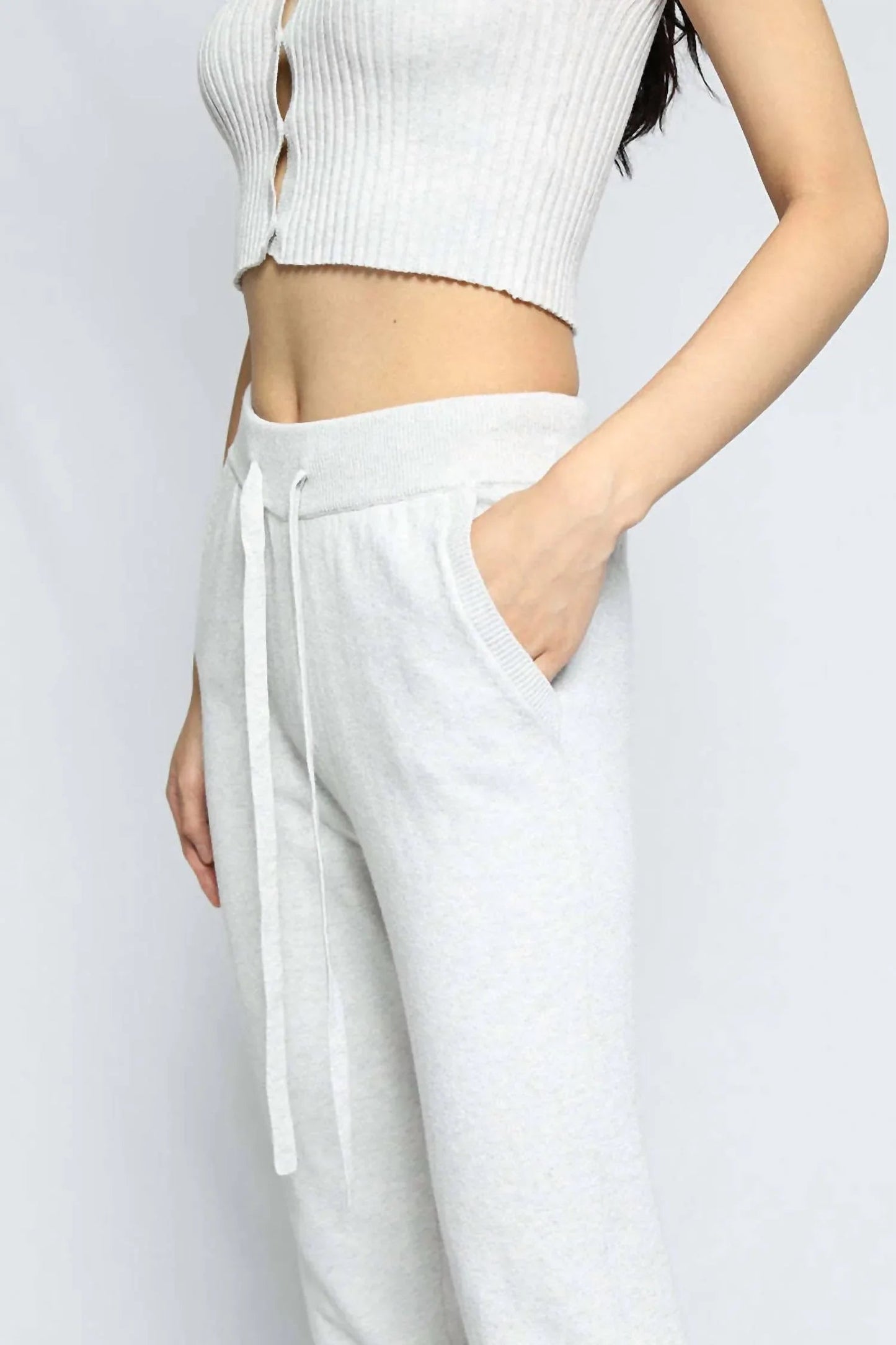 Jogger aus Strickmix