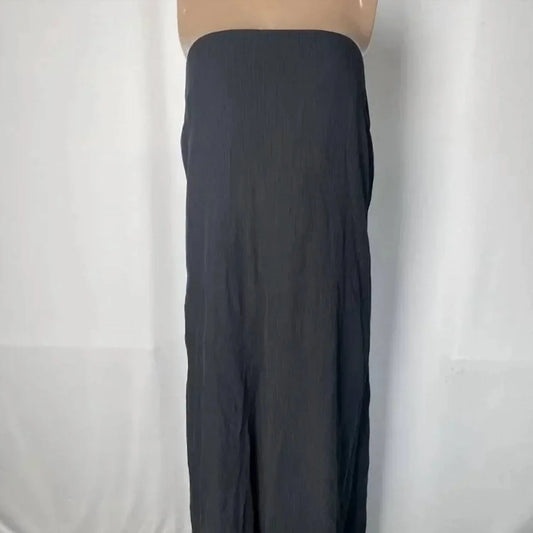 Women's Strapless Gauze Textured Maxi Dress