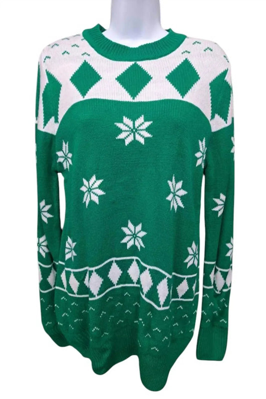Women's Snowflakes Diamonds Sweater