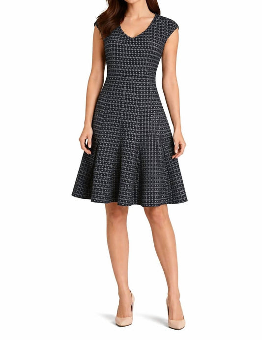 Cap Sleeve A-line Dress
