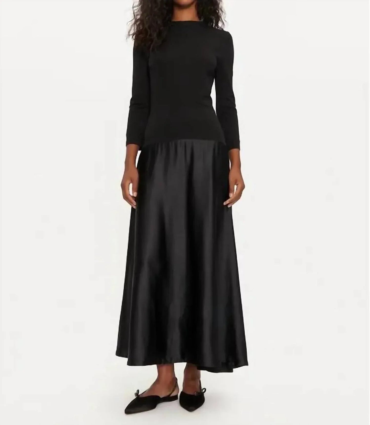 Langärmliges Maxikleid