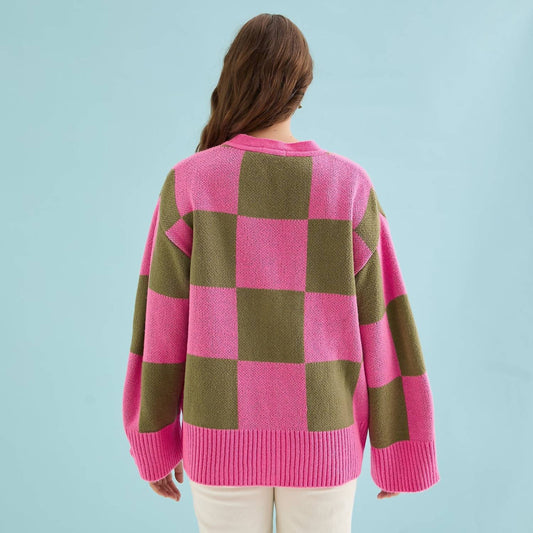 Candice Checked Cardigan