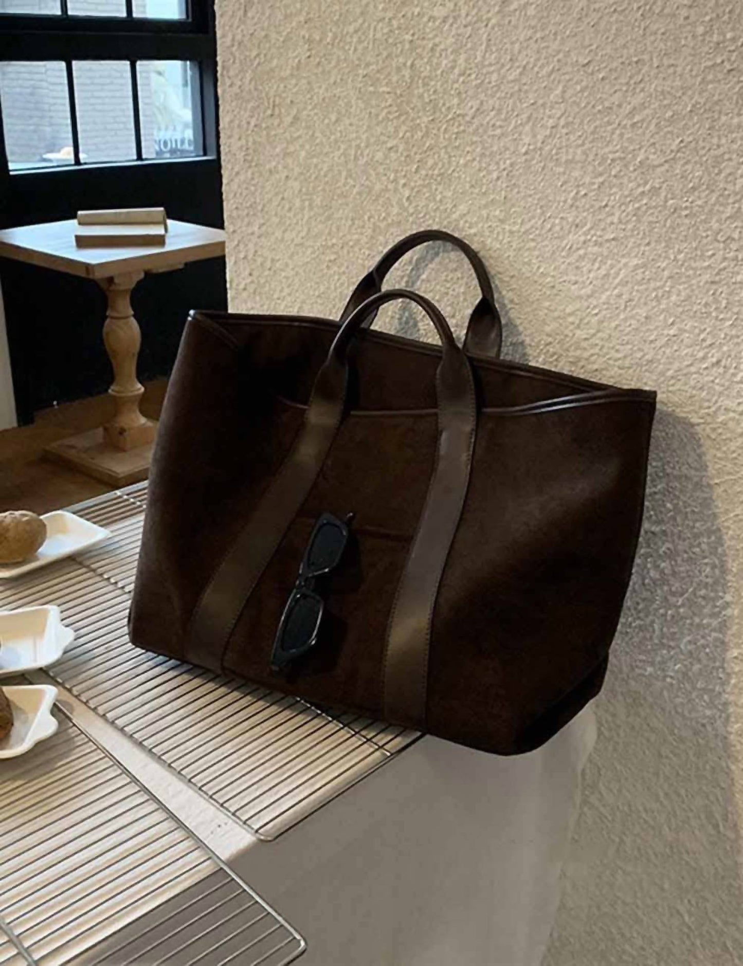 Damen Slouchy Tote Große Tasche