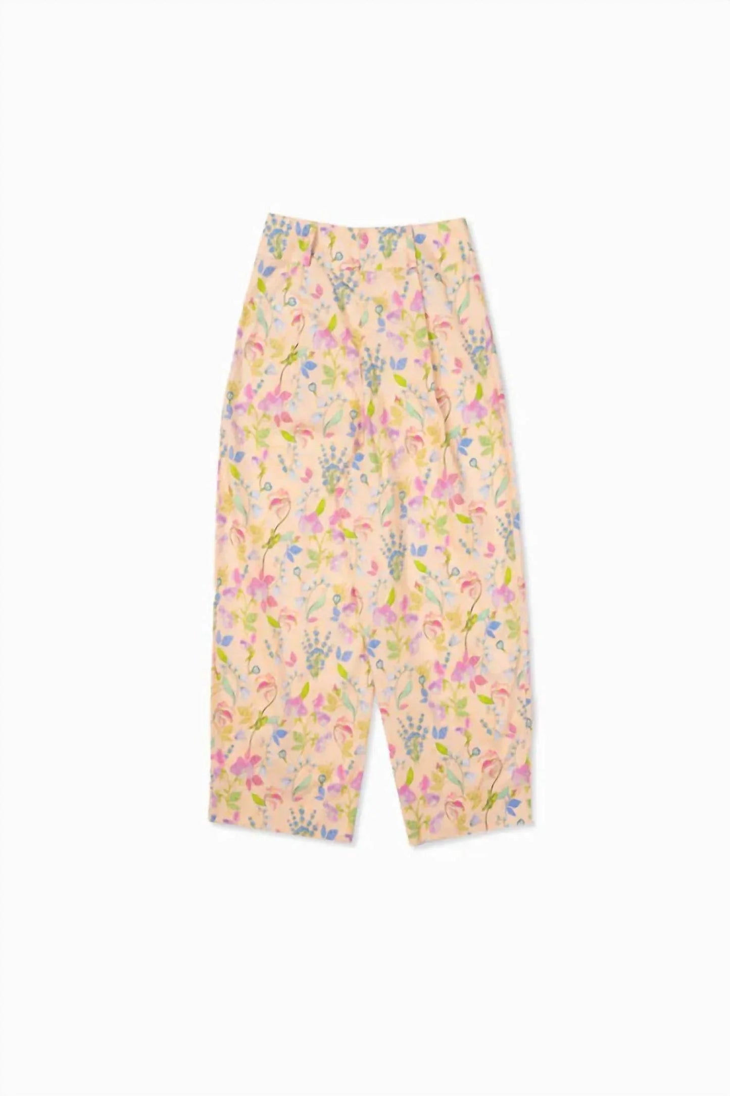 Floral Printed Cotton Pants