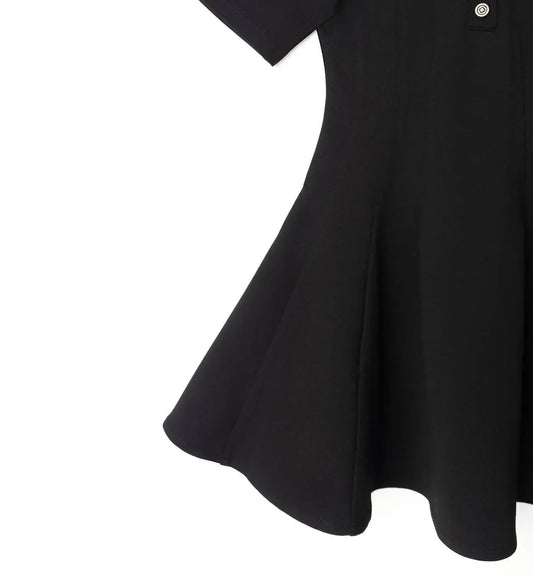 Mädchen Rondell Knopfkleid