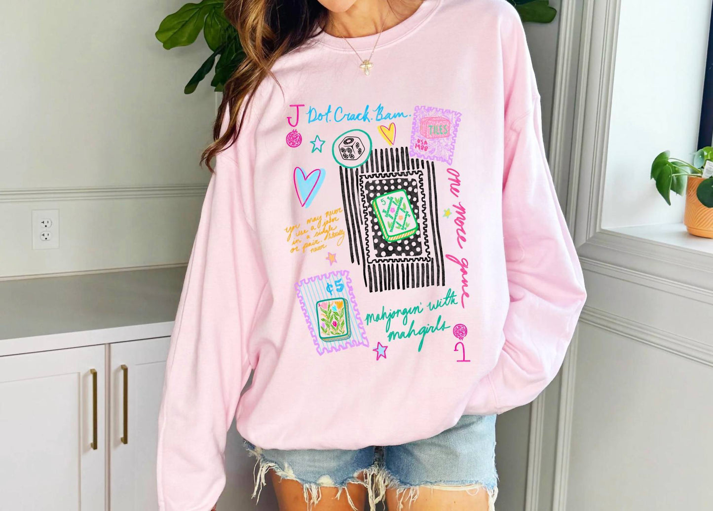 Mahjong Collage Sweatshirt