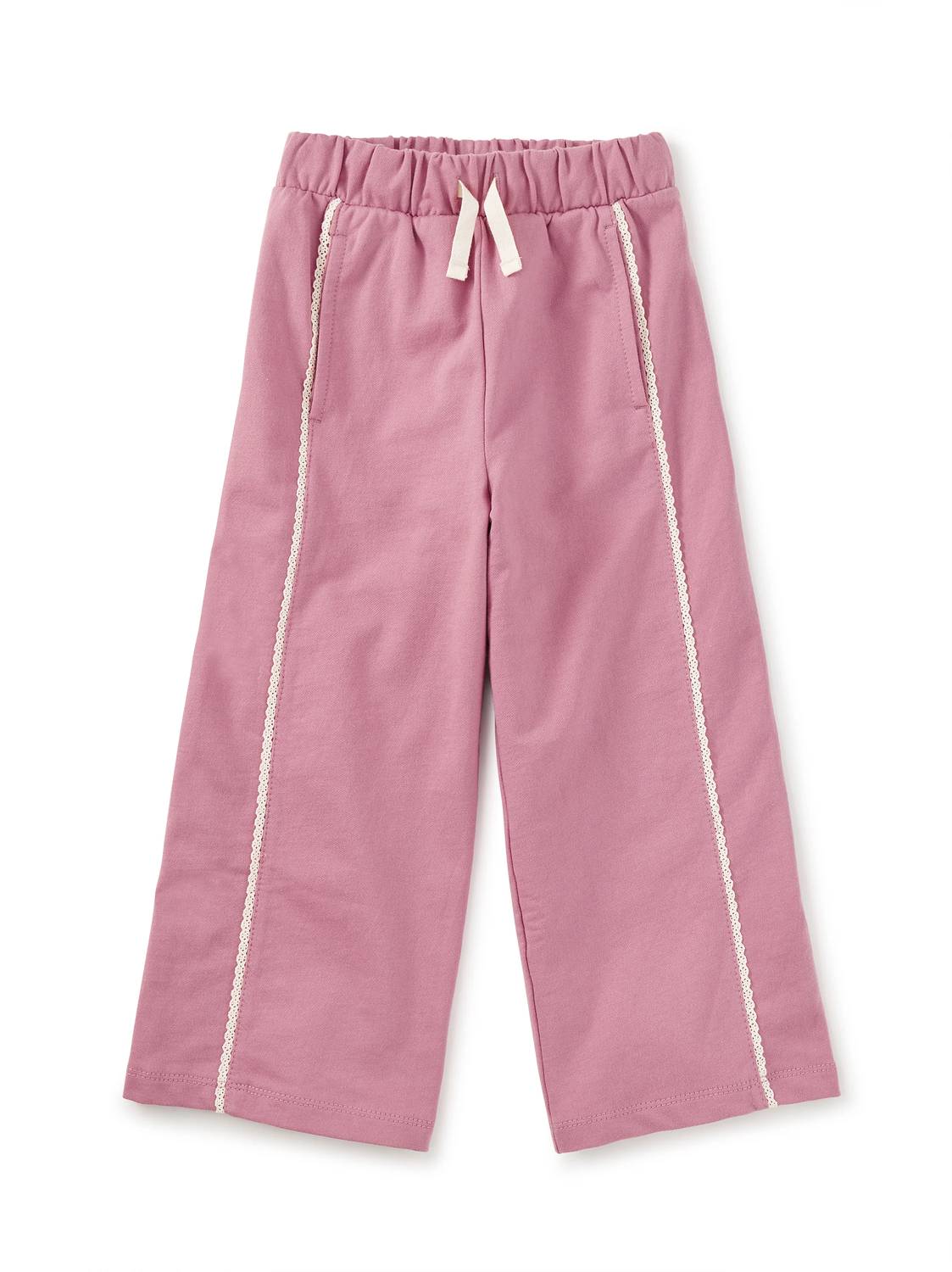Mädchen-Jogginghose mit Spitzenbesatz