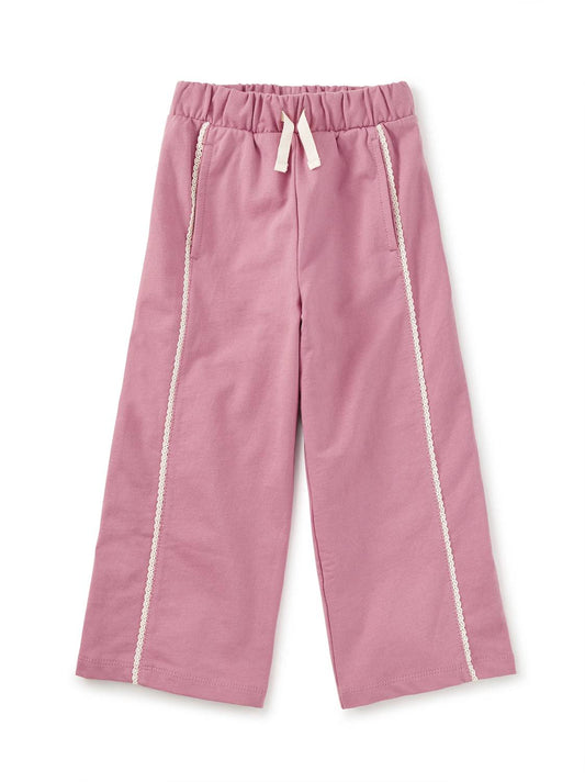 Mädchen-Jogginghose mit Spitzenbesatz