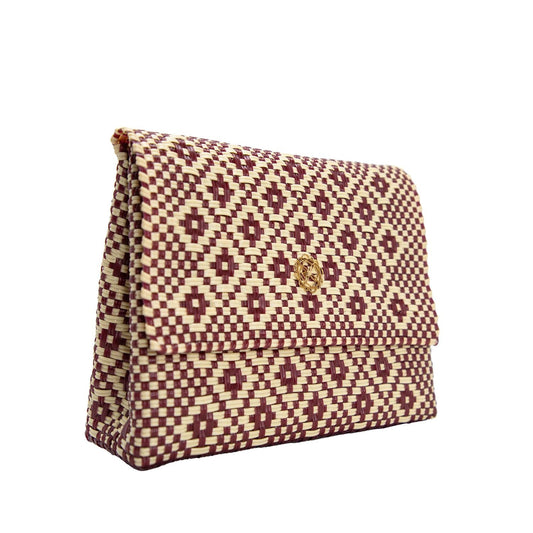 Women's Handmade Aztec Long Metal Chain Strap Crossbody Bag