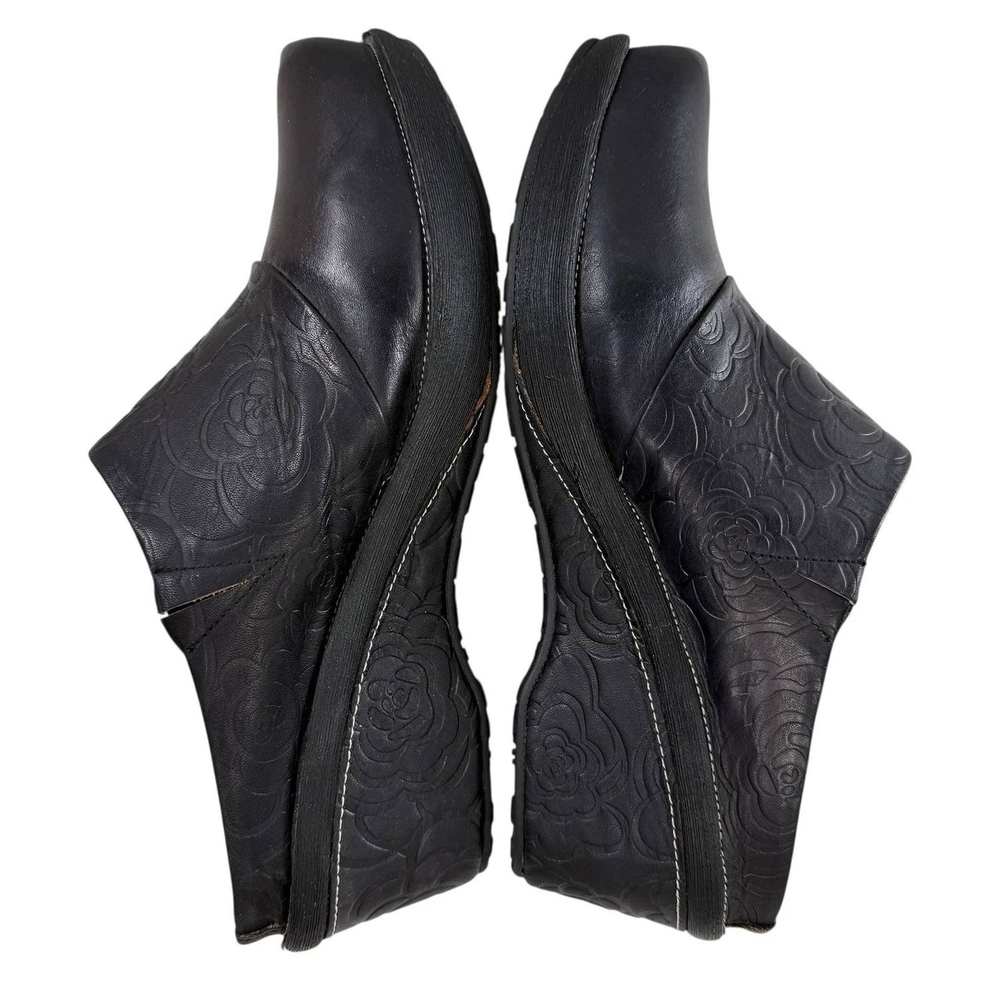 Damen Clogs aus Bande-Leder